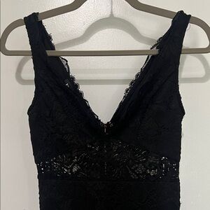 bebe Elegant Black Lace Dress